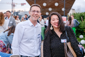 Group of people smiling
